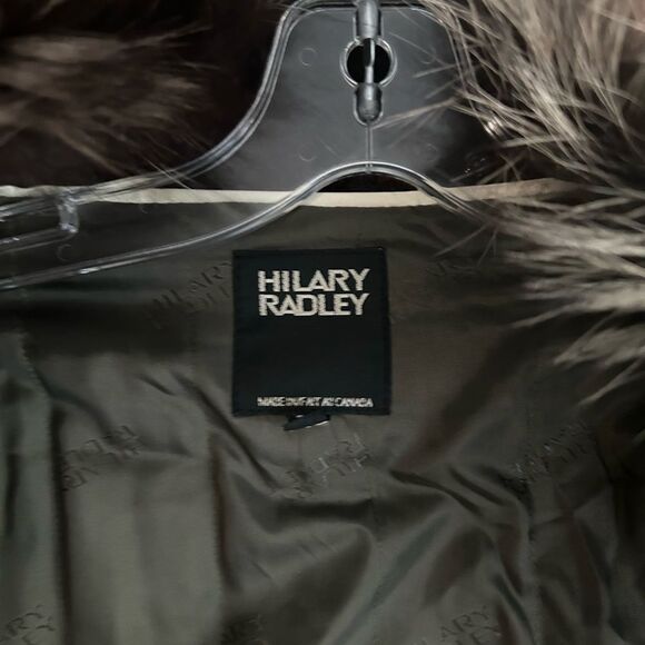 Hilary Radley Brown Trench Coat with Faux Fur Trim - Picture 13 of 16